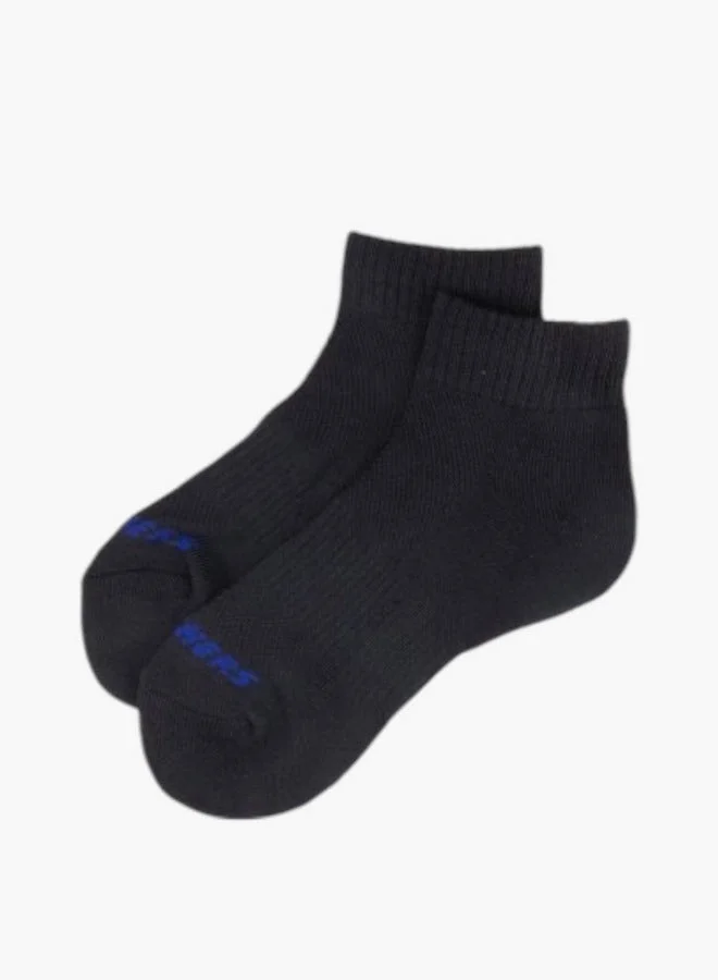 SKECHERS Ribbed Half Terry Ankle Length Socks